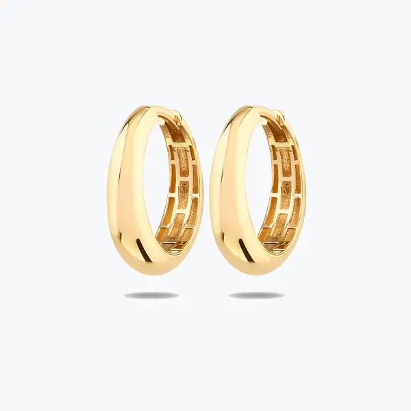 14 AYAR PURE FORM HALKA KÜPE