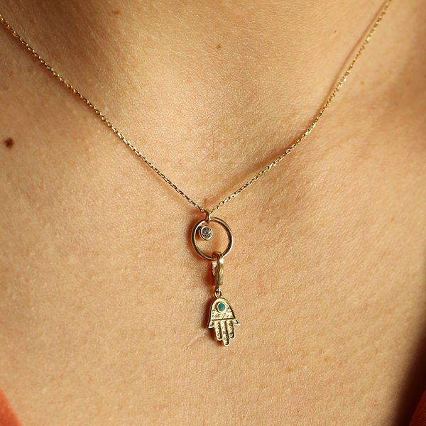 Cercle Hamse Altın Kolye