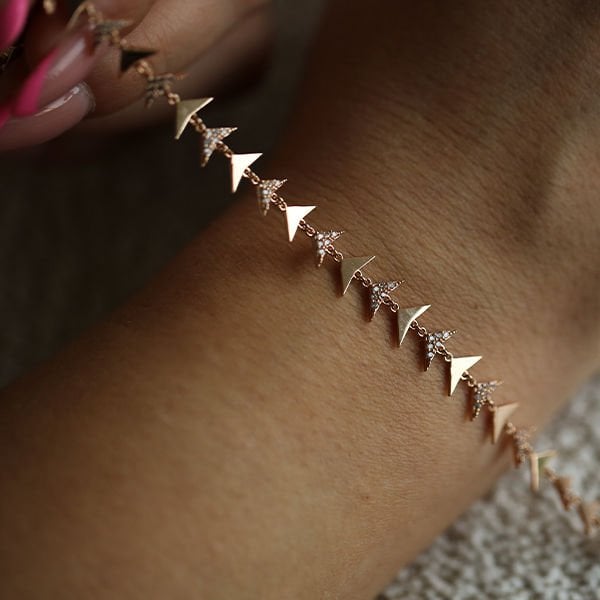 Fishbone Altın varşova  Bileklik