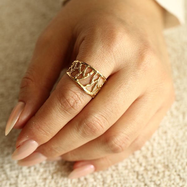 Lines Altın Yüzük