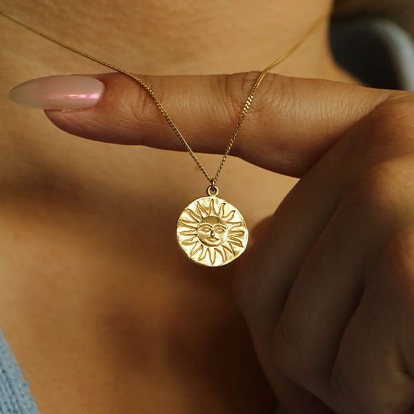 Ancient Sun Altın Kolye