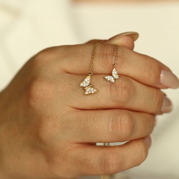 Butterfly Mini Kelebek Altın Kolye