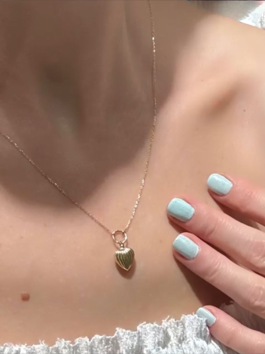 14 Ayar star Heart Kalp Kolye