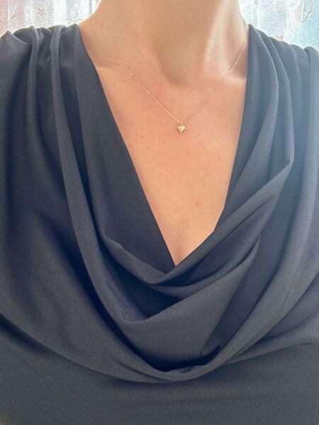 MİNİMAL KALP KOLYE