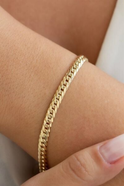 14 ayar altın zincir bileklik