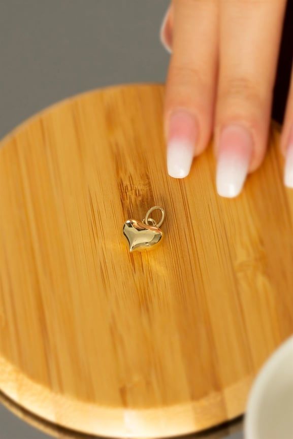 14 ayar altın kalp kolye ucu