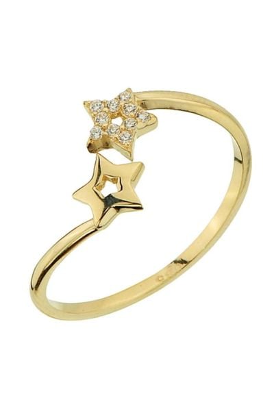 14 ayar altın yıldız yüzük