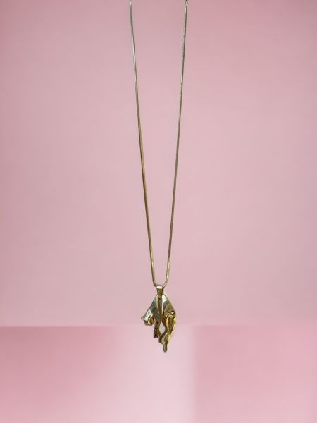 14 ayar altın tasarım panter kolye