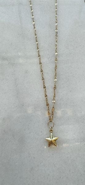 14 ayar altın yıldız kolye