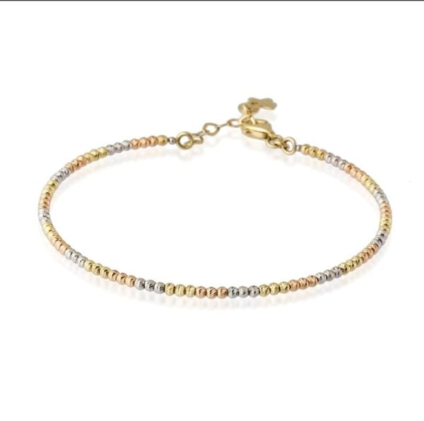 Altın İtalyan Üç Renk Bilezik