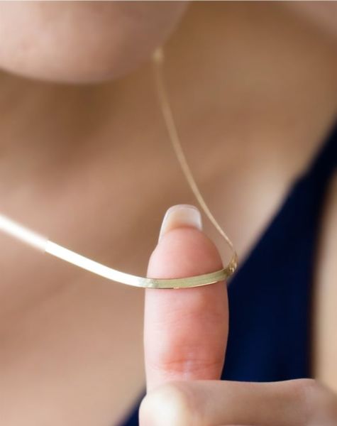 Altın İtalyan Ezme Kolye