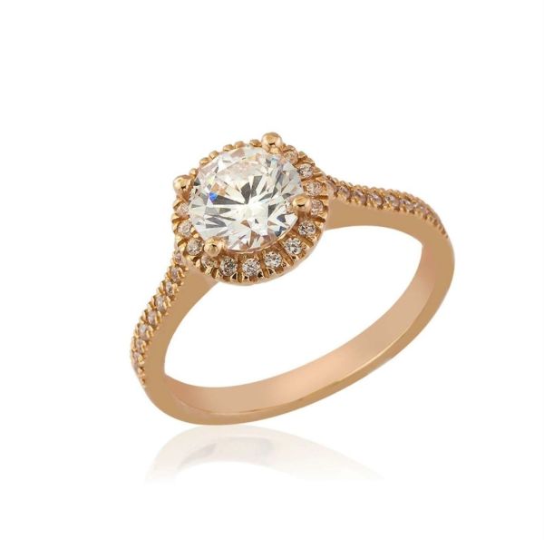 14 Ayar Tektas Yuzuk