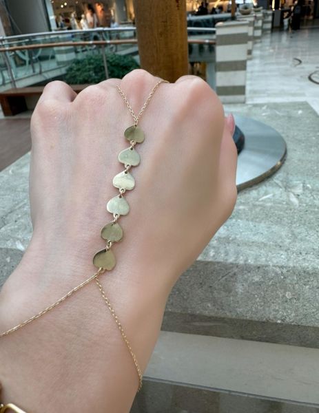 14 ayar altın kalp modelli şahmeran