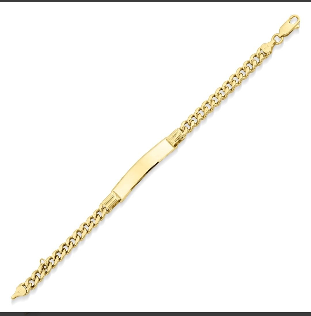 14 Ayar Altınla çalışılmış çocuk künyesi