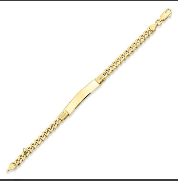 14 Ayar Altınla çalışılmış çocuk künyesi