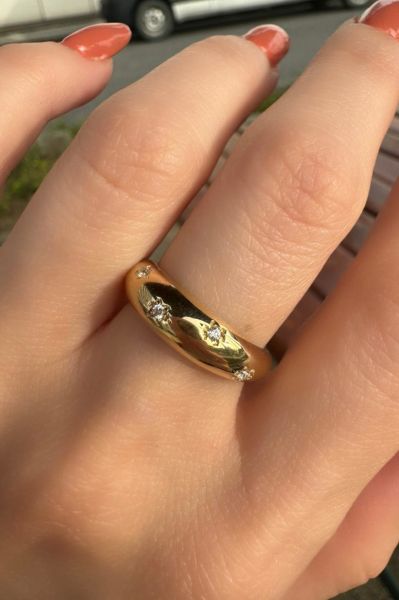 14 ayar tasarım yüzük