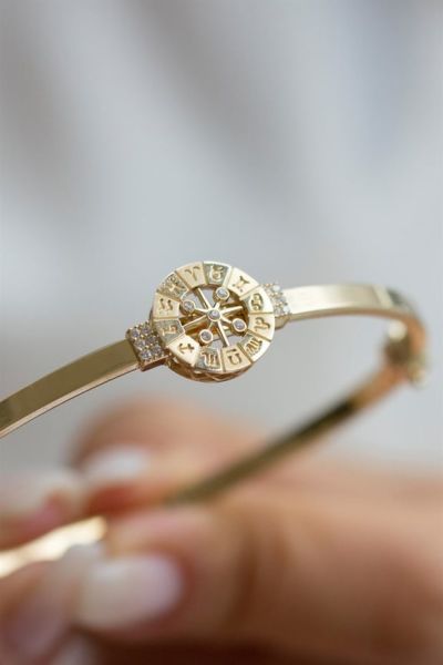 14 Ayar Altın Burç Bileklik