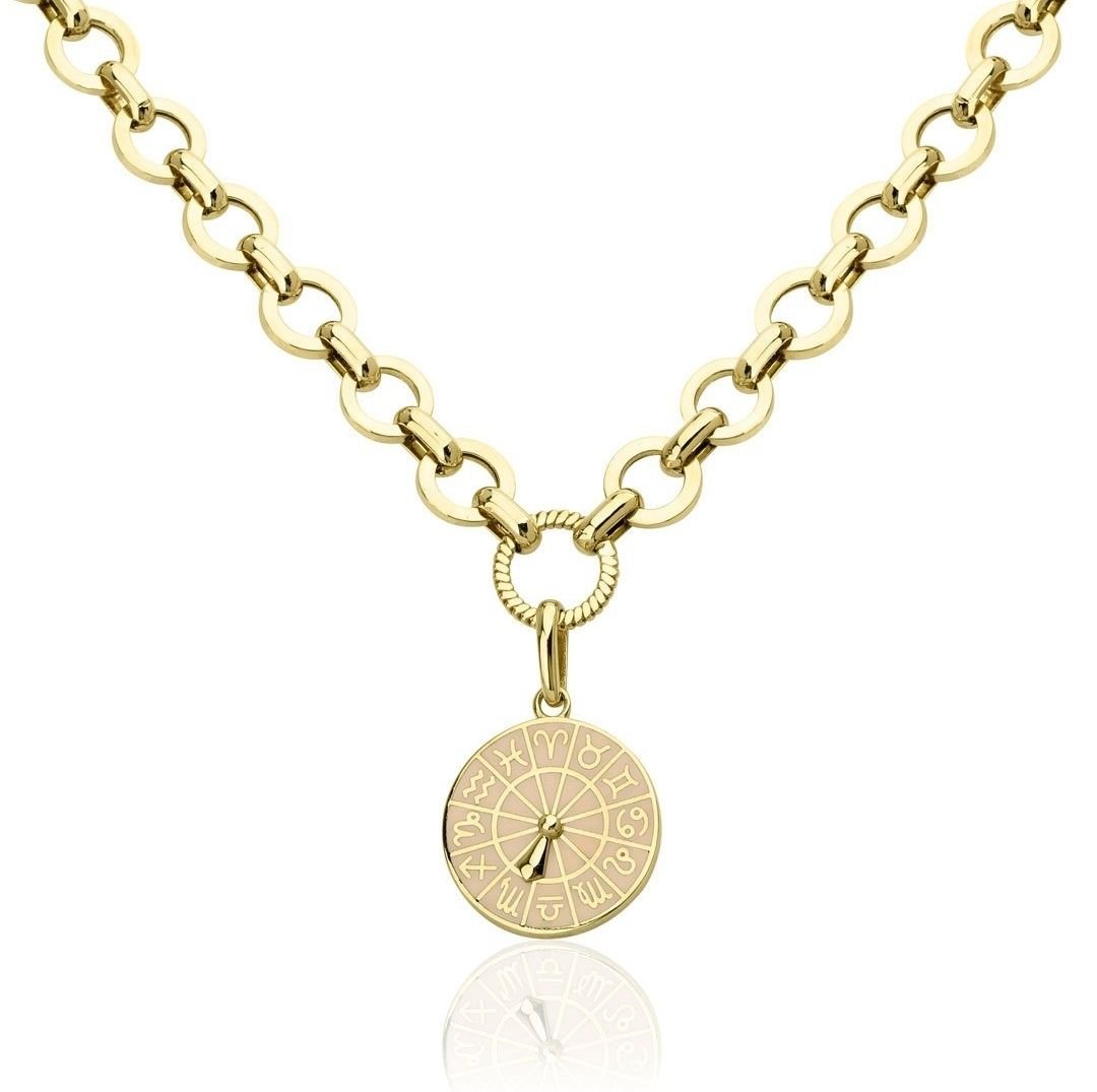 Tasarım Altın  Burç Kolye