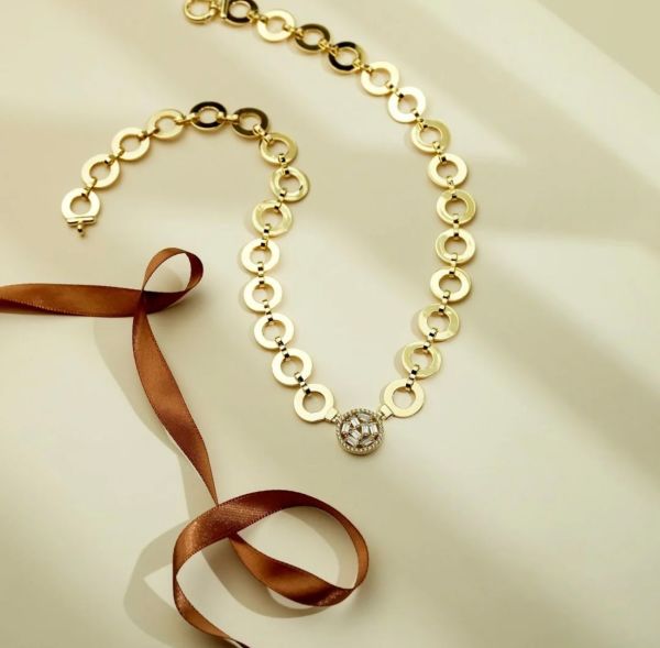 14 ayar altın stella kolye