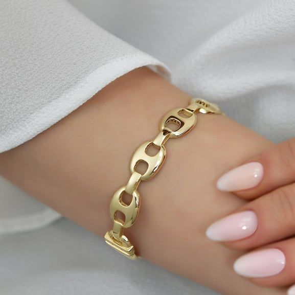 14 ayar altın Kelepçe bilezik