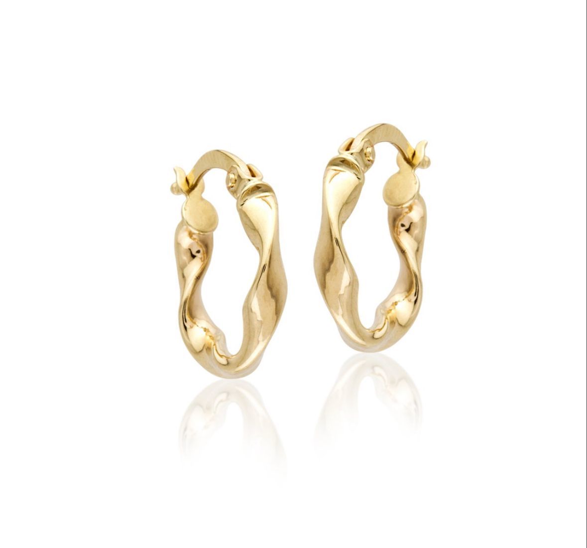 14 Ayar Altın Burgu Halka Küpe