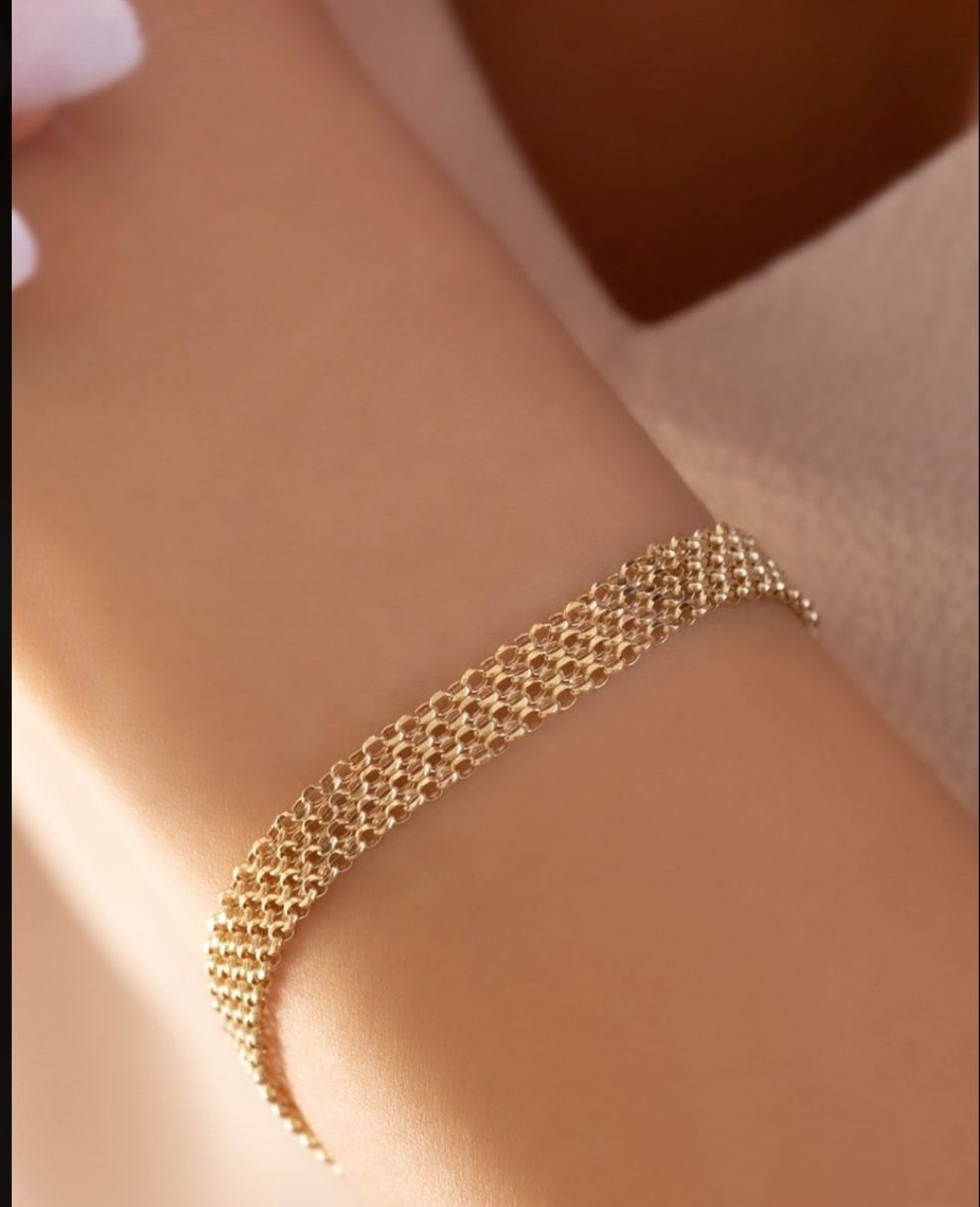 14 Ayar Hasır Bileklik