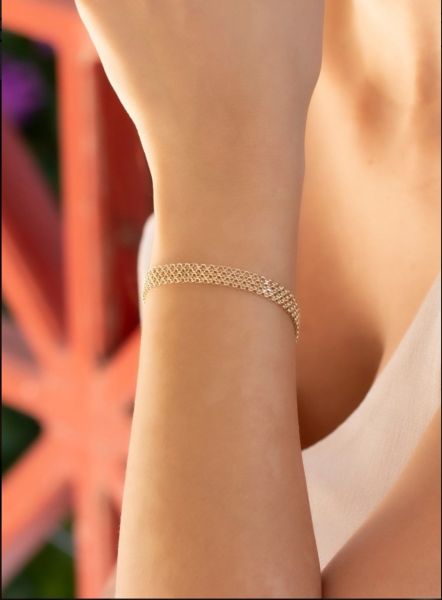 14 Ayar Hasır Bileklik