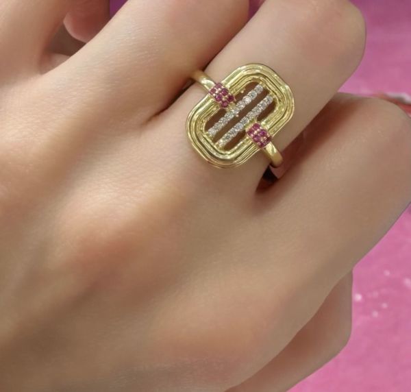 14 Ayar Tasarim Momentum Yuzuk