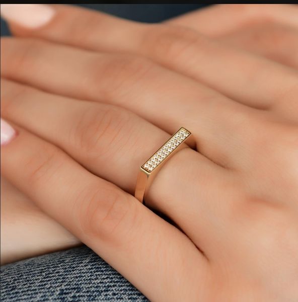 Altın Restangle yüzük