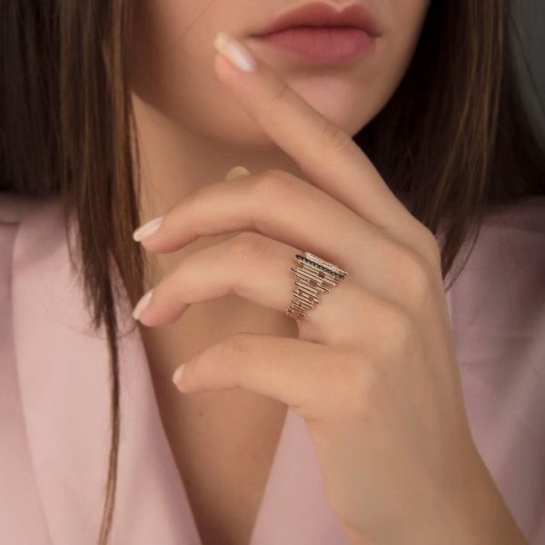 14 Ayar Tasarım Rose  Sergeant Yüzük