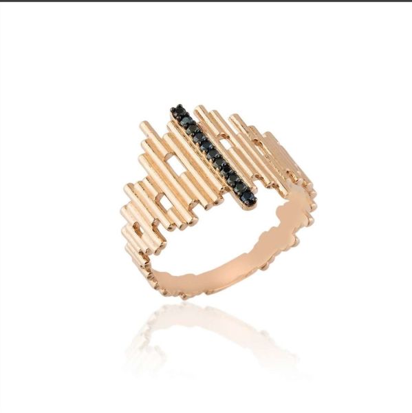 14 Ayar Tasarım Rose  Sergeant Yüzük