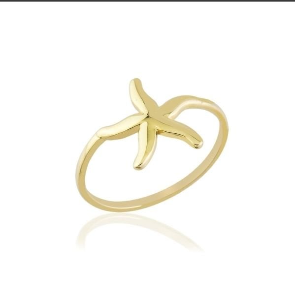 14 Ayar Deniz Yıldızı Yüzük