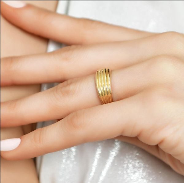 Altın Oyster2 Klasik Yüzük