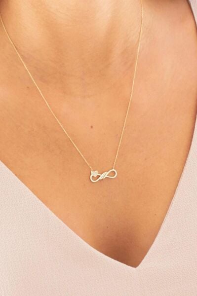 Kalp ve Sonsuzluk Detaylı Kolye