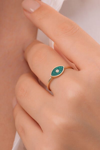 14 Ayar  Aura Mint  Tasarım  Yüzük