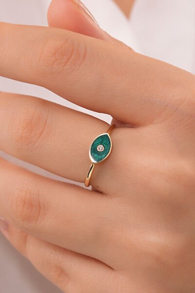 14 Ayar  Aura Mint  Tasarım  Yüzük