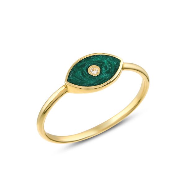 14 Ayar  Aura Mint  Tasarım  Yüzük