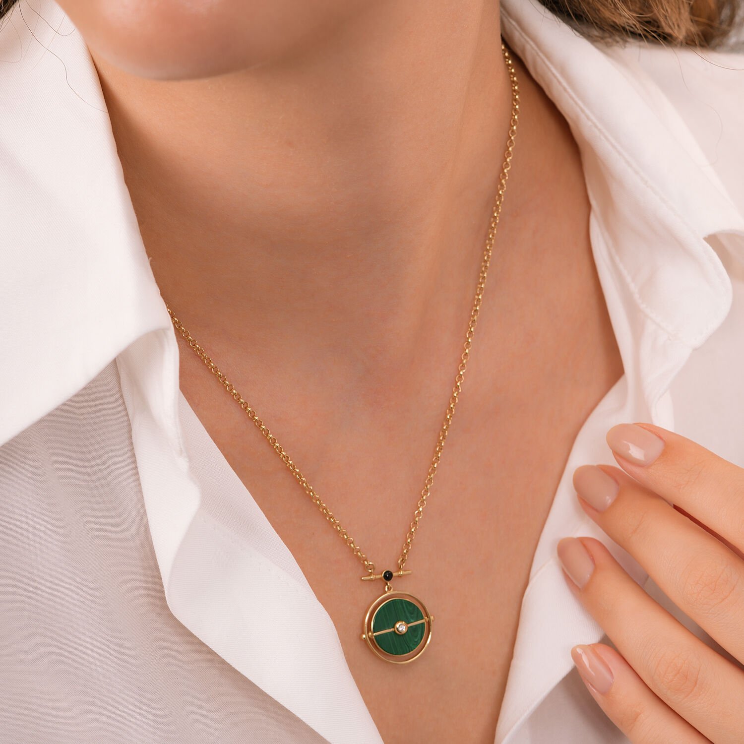 14 Ayar Dual Soul Dönence Kolye