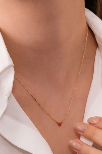 14 Ayar  Red Love Altın Kolye