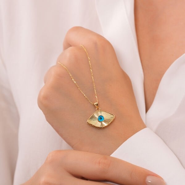 14 Ayar Etarnal Eye Nazarlık Kolye