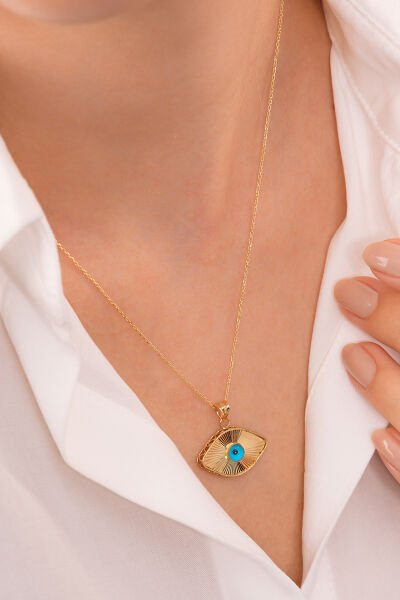 14 Ayar Etarnal Eye Nazarlık Kolye