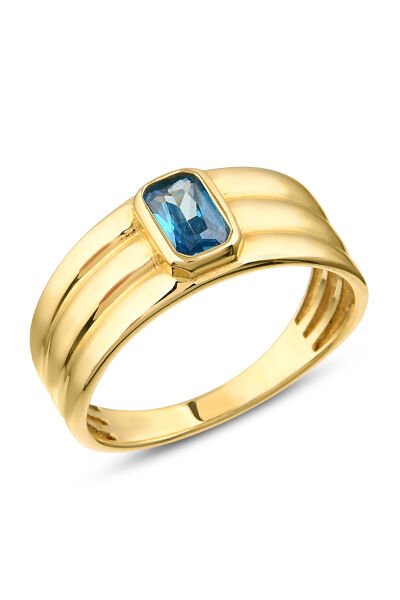 14 Ayar Blue Horizon Şovalye Yüzük