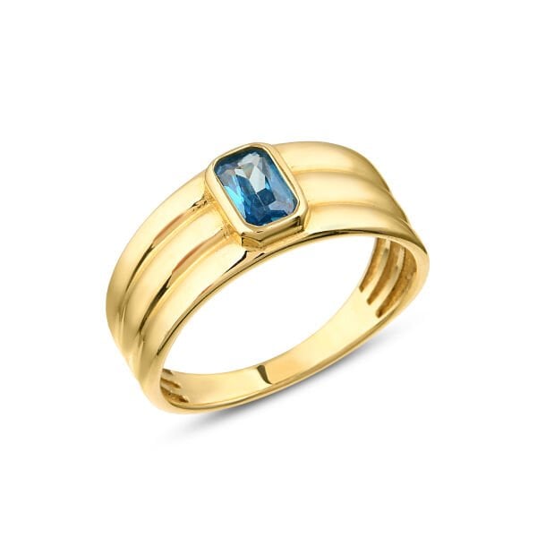 14 Ayar Blue Horizon Şovalye Yüzük