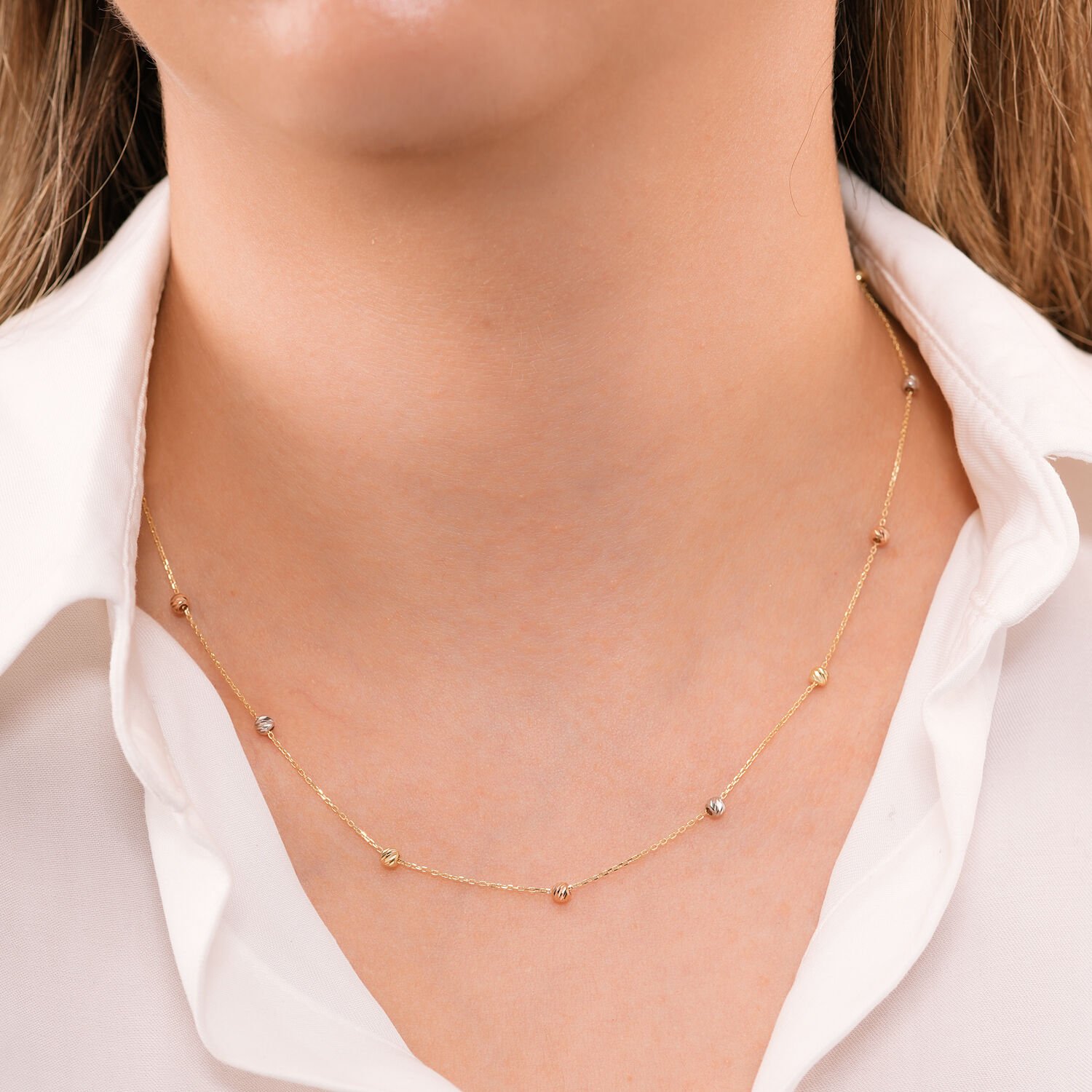 14 Ayar Golden Harmony Altın Kolye