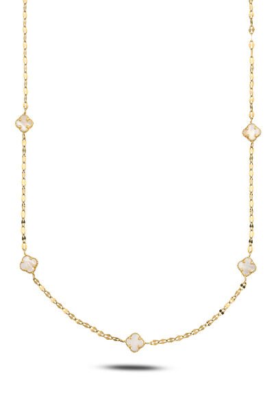 14 Ayar  Pearl  Clover  Yonca Kolye