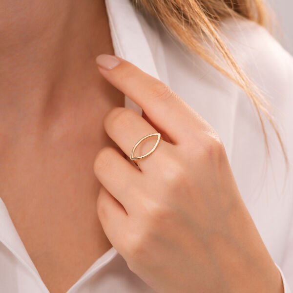 14 Ayar Pure Form Tasarım Yüzük