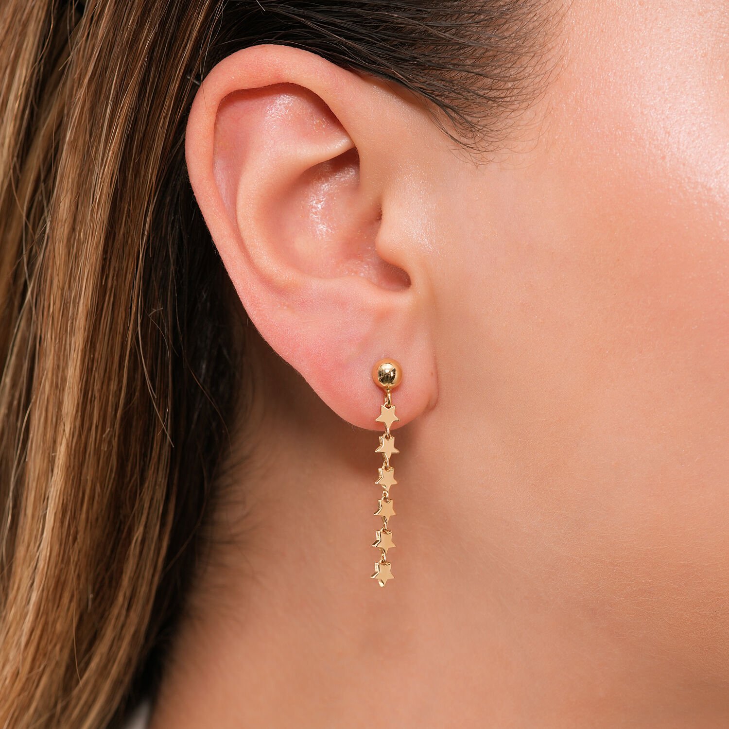 14 Ayar Starlight Altın Küpe