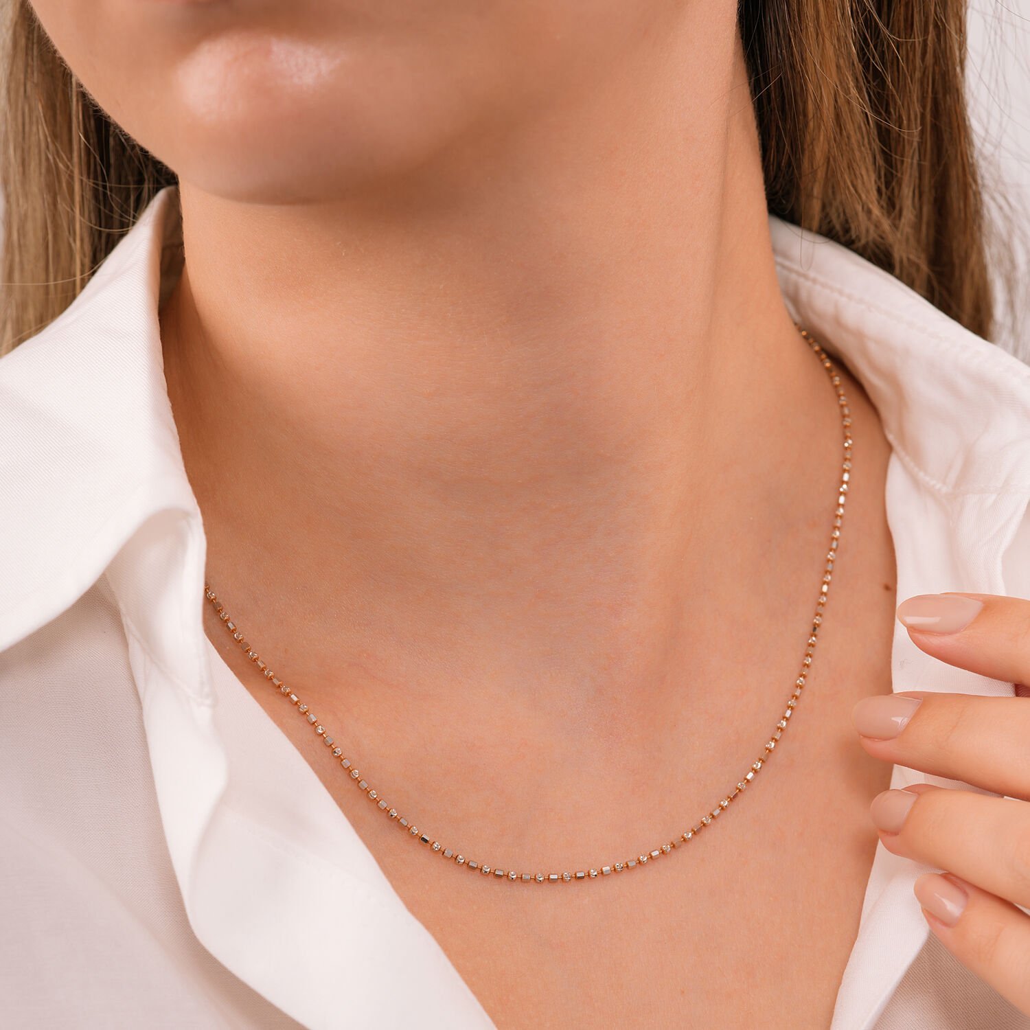 14 Ayar Soft Glow Altın Zincir