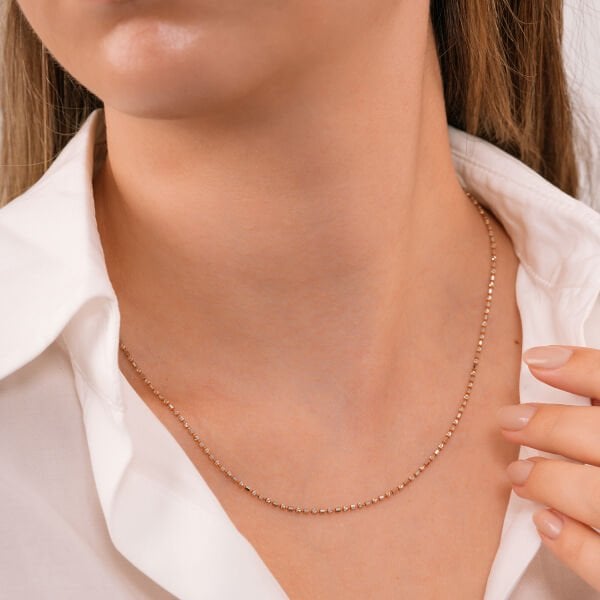 14 Ayar Soft Glow Altın Zincir