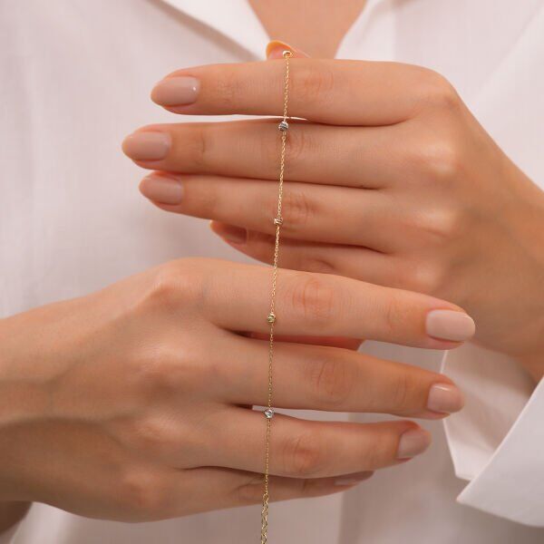 14 Ayar Soft Balance Altın  Bileklik